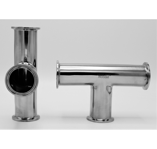 T Piece, clamp DN40, stainless steel