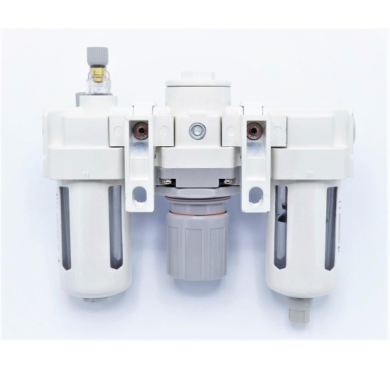 Combined units for compressed air treatment (filter + regulator + lubricator) | G 3/8"