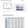 Nipple / welding nipple / type 308