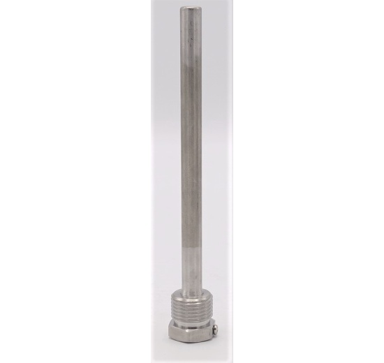 Stainless steel thermometer well | 150 mm (1/2")