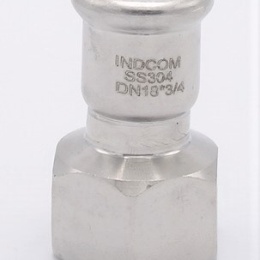 Pressing Reducer Stainless Steel / internal thread (threaded adapter) |18 mm_3/4"