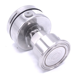 Stailess steel manometer (back connection), with a sanitary diaphrag-CLAMP DIN 32676, collar 50.5 mm