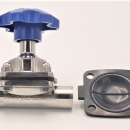 Diaphragm valve, welded S-S, EPDM