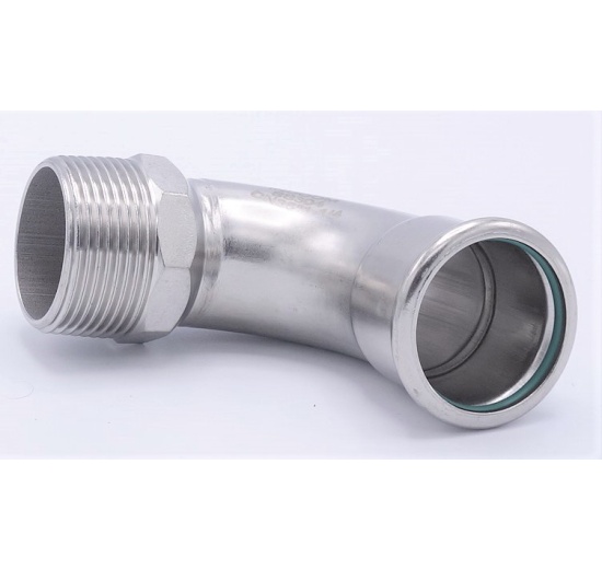 Elbow 90°, Press Fittings, F/external thread | 35 mm_1 1/4"