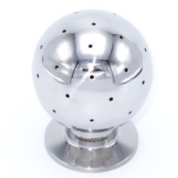 Stainless steel Fixed cleaning ball, CLAMP connection, for cleaning of tanks, containers