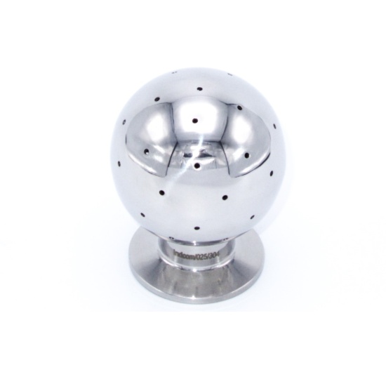 Stainless steel Fixed cleaning ball, CLAMP connection, for cleaning of tanks, containers