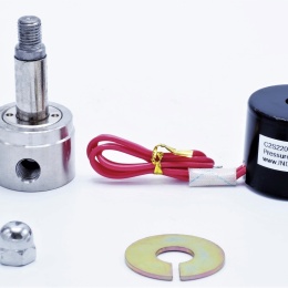 Stainless steel solenoid valve 2/2, G 1/8" AC220V, NC