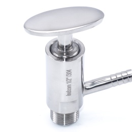 Stainless steel sampling valve, threaded 1/2"