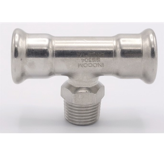 T-kus, lisovací F/M(závit vnější)/F 22_1/2"_22