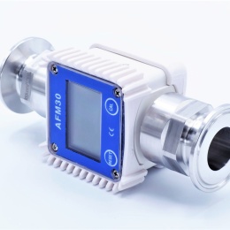 Electronic turbine flow meter with LCD display