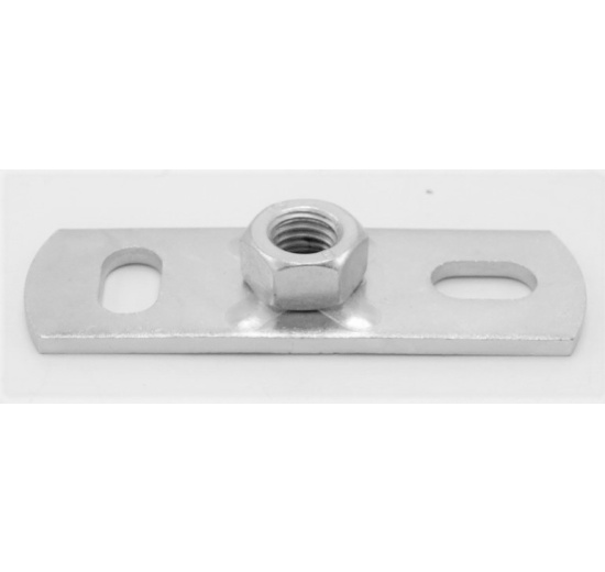 Base plate galvanized M10, montage and anchor system