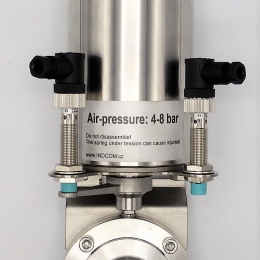 Pneumatically Operated Butterfly Valve, Welded, type S-S DN40