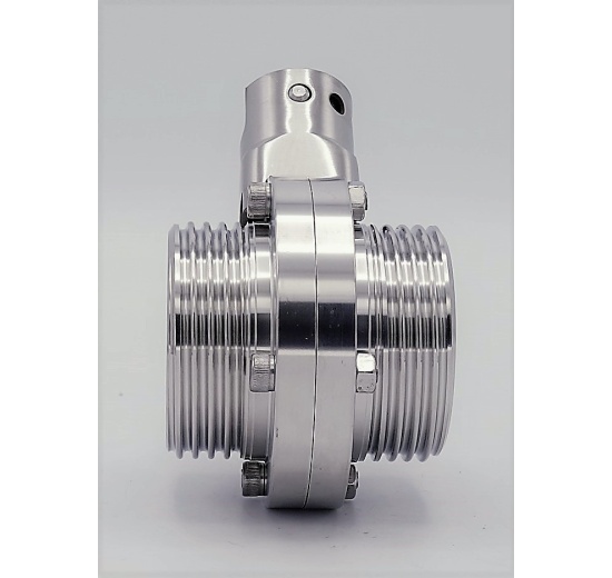 Edelstahl Absperrklappe, type G-G DN40