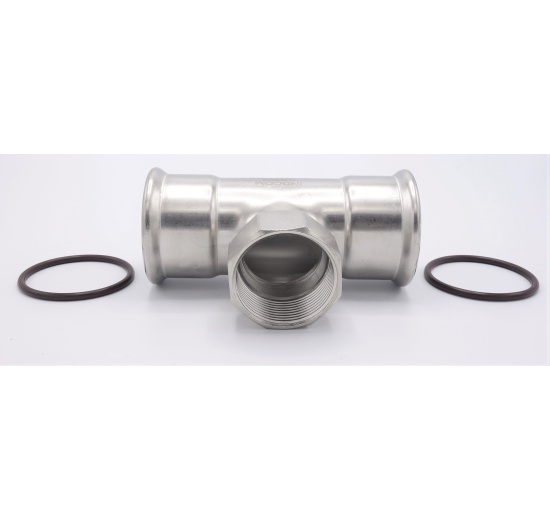 T Piece, Press Fittings F/F(internal thread) /F 54_1 1/2"_54
