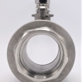 Stainless steel ball valve with full bore, two- piece 4”