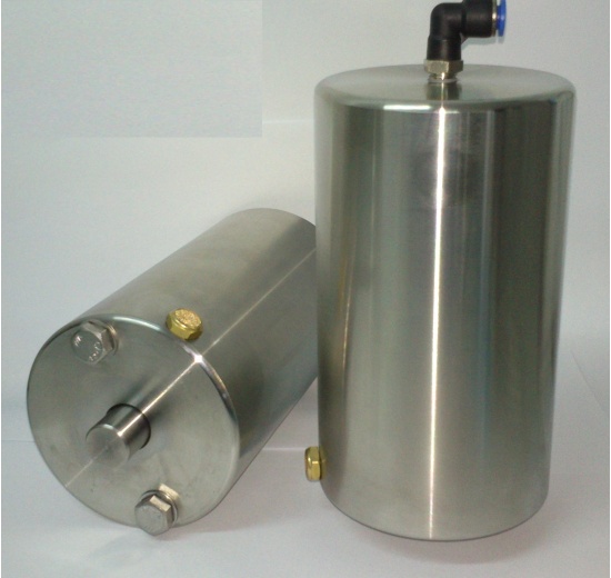 Pneumatic actuator, all-stainless steel, single-acting (air-spring)