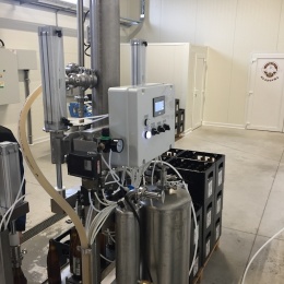 Filling line for beer bottling