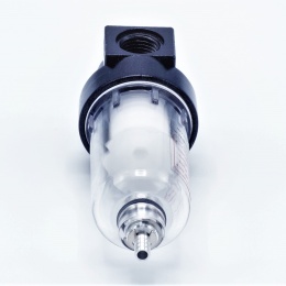 Filter for compressed air distribution, connection G 1/4 ", max. 10 bar.