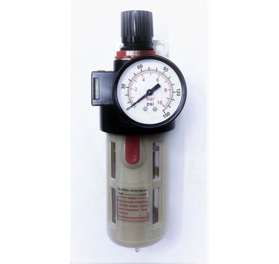 Filter with pressure reducing valve and a protective basket, G 1/2", up to 10 bar