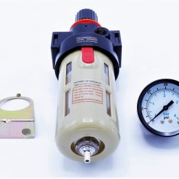 Filter with pressure reducing valve and a protective basket, G 1/2", up to 4 bar