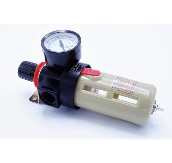 Filter with pressure reducing valve and a protective basket, G 1/2", up to 4 bar