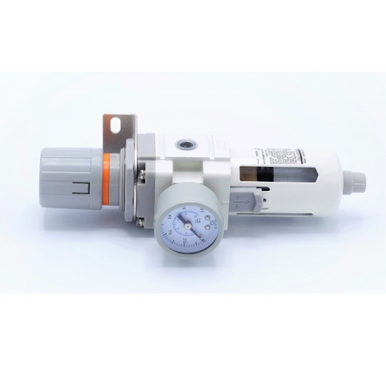 Filter with pressure reducing valve and a protective basket G 1/4"