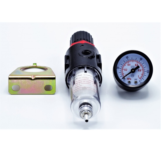 Filter with pressure reducing valve G 1/4", measuring range 0,1 až 10 barů