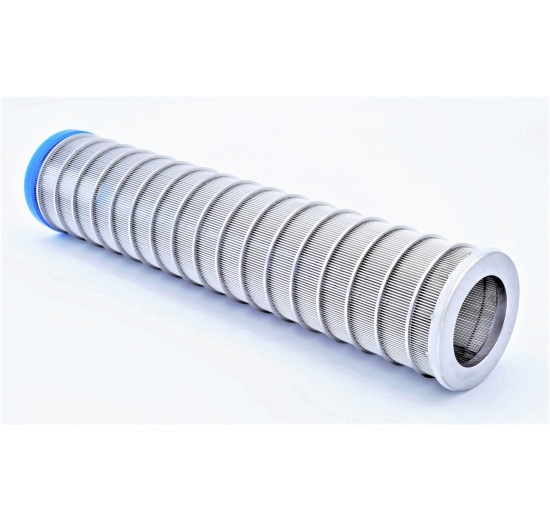 Filtration slotted sieve 0,1 mm for INDCOM tubular filter DN50