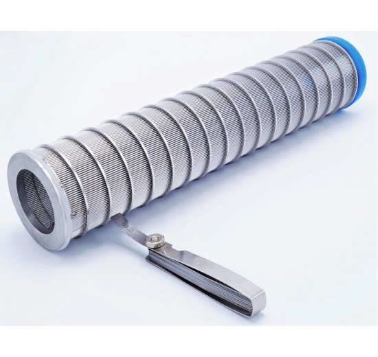 Filtration slotted sieve 0,1 mm for tubular filter DN50
