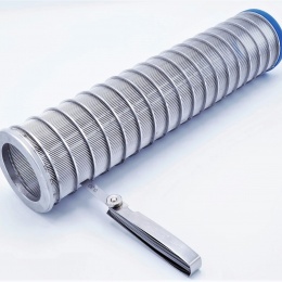 Filtration slotted sieve 0,3 mm for tubular filter DN65