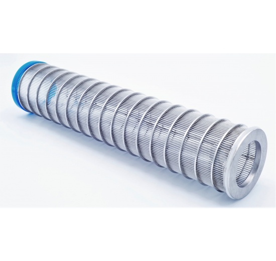Filtration slotted sieve 0,8 mm for tubular filter DN50, stainless steel