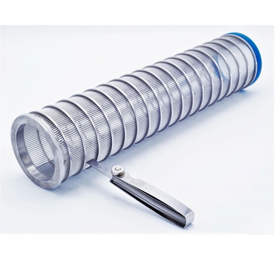 Filtration slotted sieve 0,8 mm for wort filter DN65
