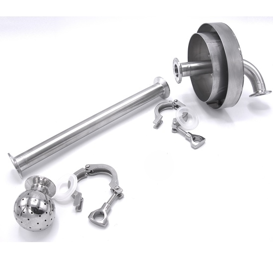 Fixed Cleaning Ball, CLAMP Connection DN25