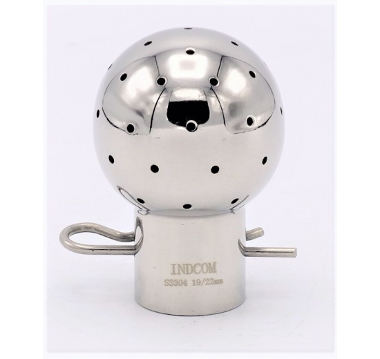 Fixed Cleaning Ball, on Split Pin, Ball Diameter 37mm, stainless steel, for F&B production