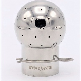 Fixed Cleaning Ball, on Split Pin, Ball Diameter 53 mm 35/38 mm, 2.5 m