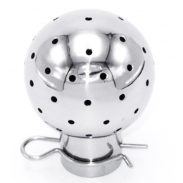 Fixed Cleaning Ball, on Split Pin, Ball Diameter 53 mm, stainless steel, use in Use in brewing, winemaking, cider, kombucha, kefir, lemonade and other drinks production