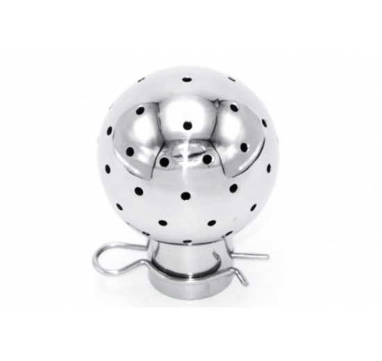 Fixed Cleaning Ball, on Split Pin, Ball Diameter 53 mm, stainless steel, use in Use in brewing, winemaking, cider, kombucha, kefir, lemonade and other drinks production