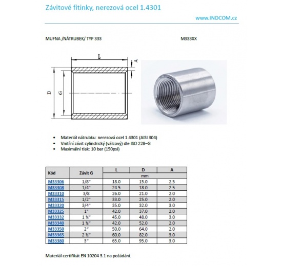Full Coupling /  type 333