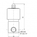 G 1/8" - working pressure: 0-0,7 MPa (0-7 bar)