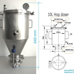 Hopsdrop - Container for cold hopping | Hops Drop 10L