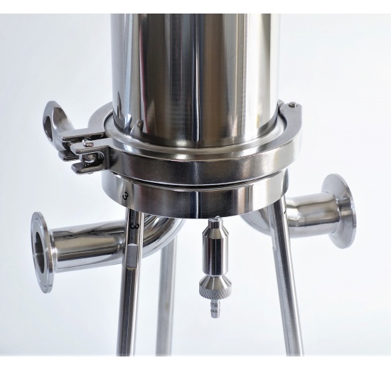 housing in detail, beverage microfiltration