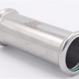 Hrdlo prodloužené 28 mm, lisovací, nerezové