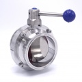 INDCOM Stainless steel butterfly valve Clamp DN 100