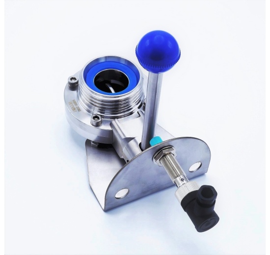 Induction Sensor Holder For Manually Operated Butterfly Valves