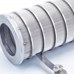 inner filtration slotted sieve 0,1 mm for wort filter DN65