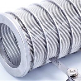 inner filtration slotted sieve 0,3 mm, stainless steel, for tubular filter DN65