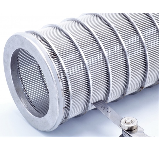 inner filtration slotted sieve 0,3 mm, stainless steel, for tubular filter DN65