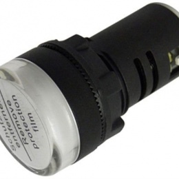 LED indicator - white, ACDC 24 V