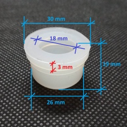 level indicator silicone seal - dimensions