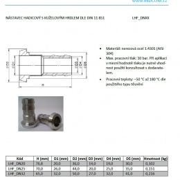 Liner Hose Fitting DIN 11851